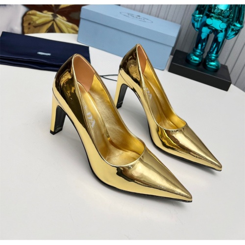 Prada High-heeled Shoes For Women #1165473 $102.00 USD, Wholesale Replica Prada High-heeled Shoes