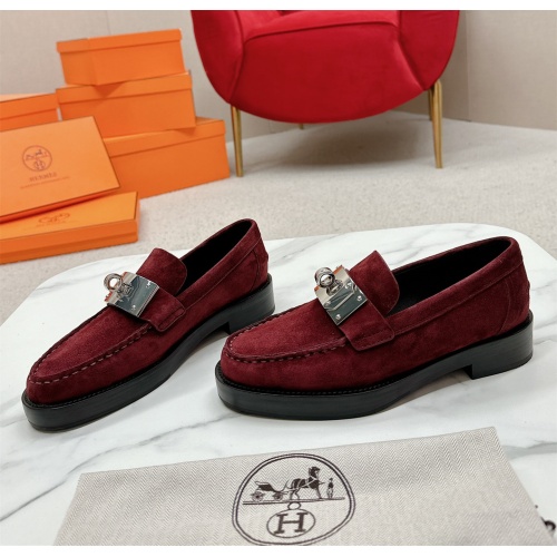 Hermes Leather Shoes For Women #1165615 $135.00 USD, Wholesale Replica Hermes Leather Shoes