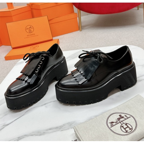 Hermes Leather Shoes For Women #1165619 $135.00 USD, Wholesale Replica Hermes Leather Shoes