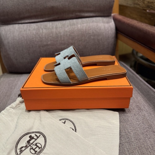 Replica Hermes Slippers For Women #1165622 $68.00 USD for Wholesale