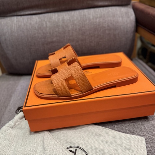 Replica Hermes Slippers For Women #1165634 $68.00 USD for Wholesale