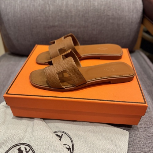 Replica Hermes Slippers For Women #1165635 $68.00 USD for Wholesale
