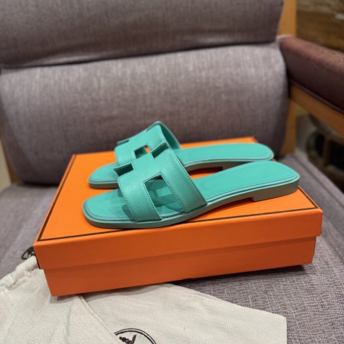 Replica Hermes Slippers For Women #1165640 $68.00 USD for Wholesale