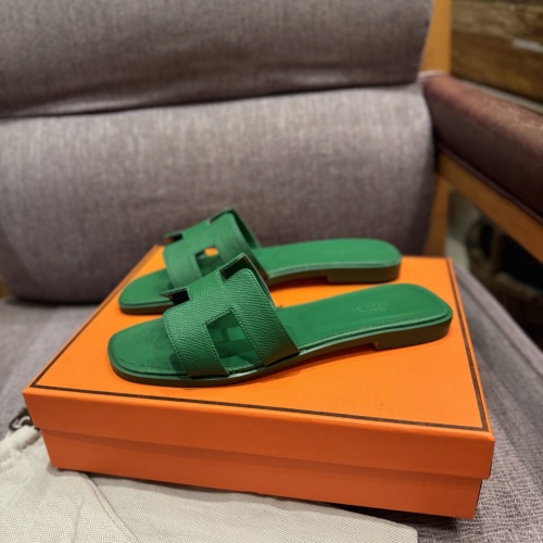 Replica Hermes Slippers For Women #1165641 $68.00 USD for Wholesale