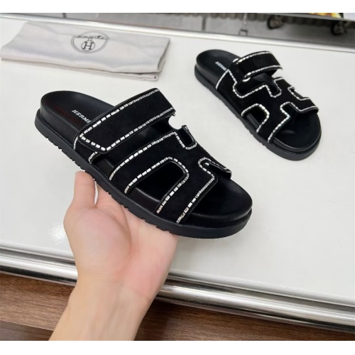 Replica Hermes Slippers For Men #1165650 $82.00 USD for Wholesale