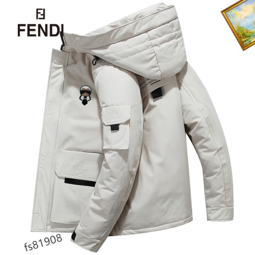Fendi Down Feather Coat Long Sleeved For Men #1165688 $82.00 USD, Wholesale Replica Fendi Down Feather Coat