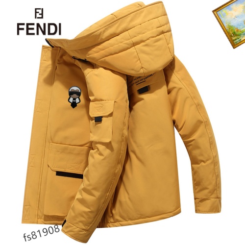 Fendi Down Feather Coat Long Sleeved For Men #1165689 $82.00 USD, Wholesale Replica Fendi Down Feather Coat