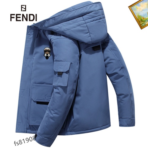 Fendi Down Feather Coat Long Sleeved For Men #1165691 $82.00 USD, Wholesale Replica Fendi Down Feather Coat