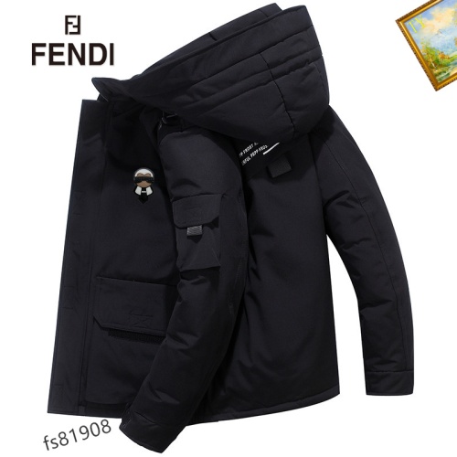 Fendi Down Feather Coat Long Sleeved For Men #1165692 $82.00 USD, Wholesale Replica Fendi Down Feather Coat