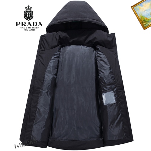 Replica Prada Down Feather Coat Long Sleeved For Men #1165742 $82.00 USD for Wholesale