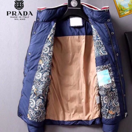 Replica Prada Down Feather Coat Long Sleeved For Men #1165791 $82.00 USD for Wholesale