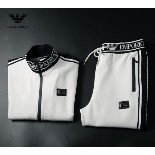 Replica Armani Tracksuits Long Sleeved For Men #1166471 $85.00 USD for Wholesale