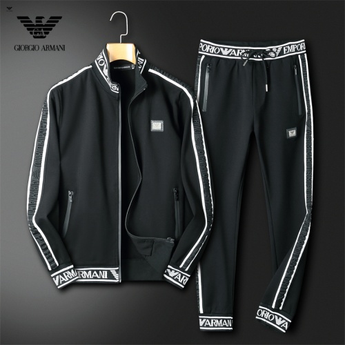Armani Tracksuits Long Sleeved For Men #1166472 $85.00 USD, Wholesale Replica Armani Tracksuits
