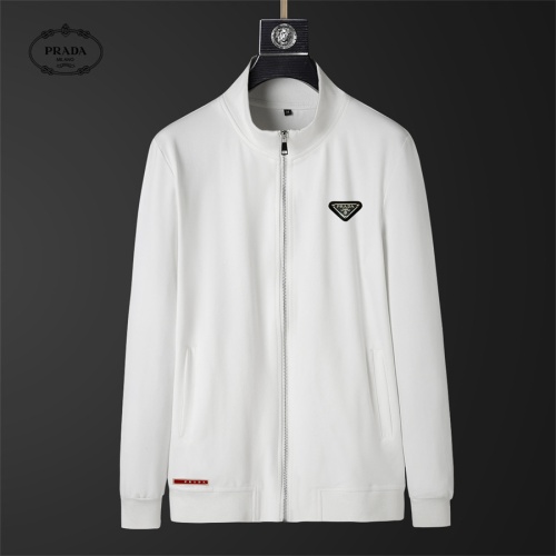 Replica Prada Tracksuits Long Sleeved For Men #1166660 $80.00 USD for Wholesale