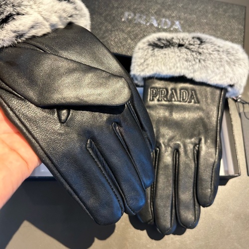 Replica Prada Gloves For Women #1166691 $48.00 USD for Wholesale