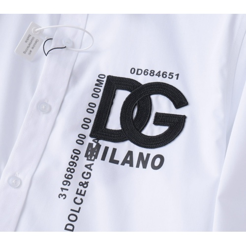 Replica Dolce & Gabbana D&G Shirts Long Sleeved For Men #1166706 $48.00 USD for Wholesale