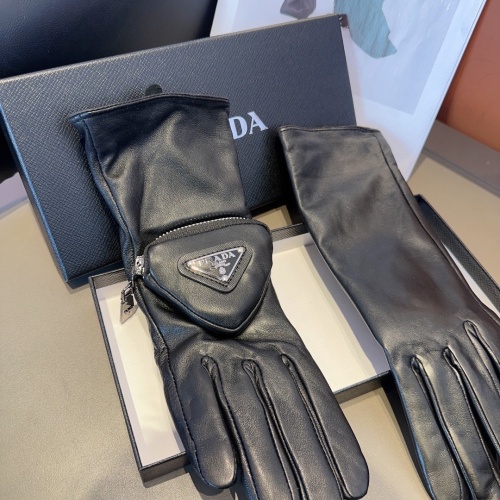 Replica Prada Gloves For Women #1166735 $56.00 USD for Wholesale