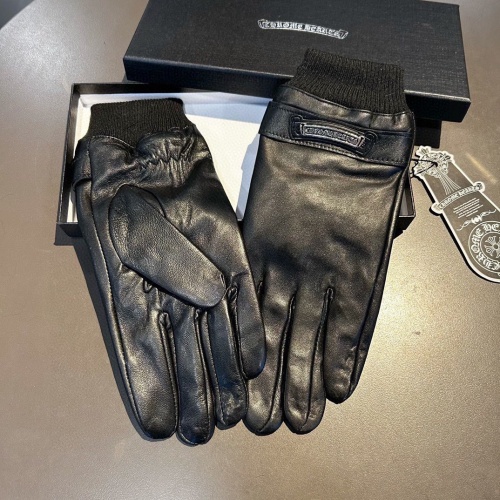 Replica Chrome Hearts Gloves For Men #1166801 $52.00 USD for Wholesale