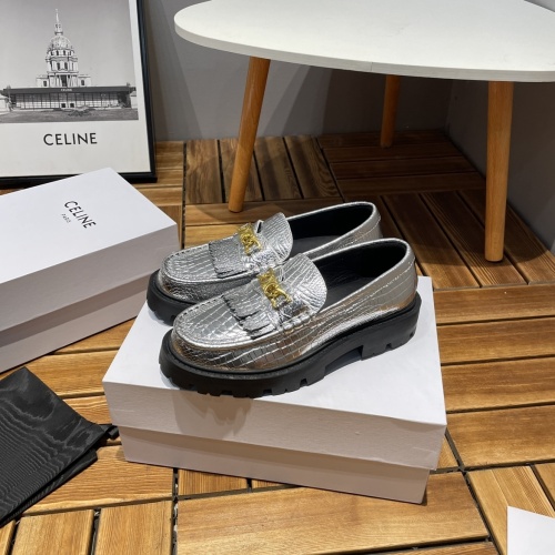 Celine Leather Shoes For Women #1166920 $108.00 USD, Wholesale Replica Celine Leather Shoes