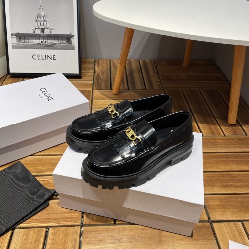 Celine Leather Shoes For Women #1166921 $108.00 USD, Wholesale Replica Celine Leather Shoes