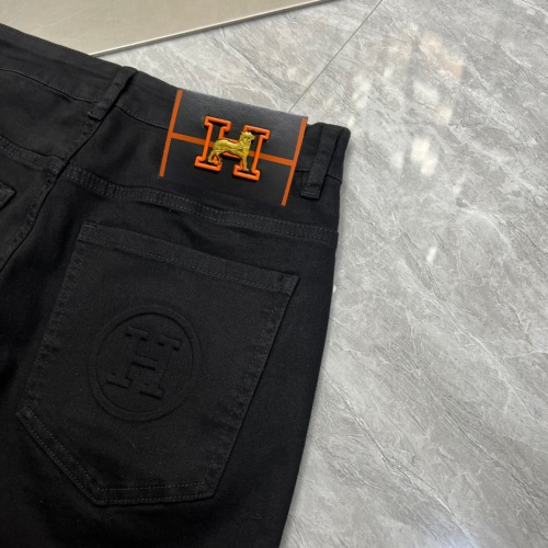 Replica Hermes Jeans For Men #1167303 $48.00 USD for Wholesale