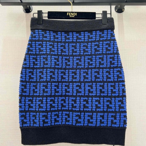 Replica Fendi Midi Skirt For Women #1167333 $100.00 USD for Wholesale
