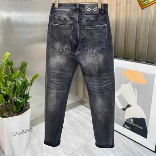 Replica Fendi Jeans For Men #1167335 $48.00 USD for Wholesale