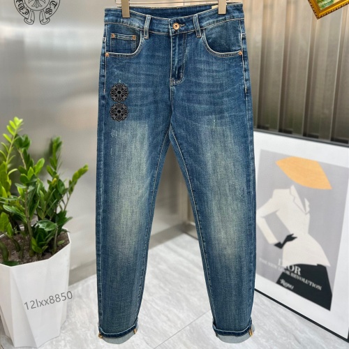Replica Chrome Hearts Jeans For Men #1167347 $48.00 USD for Wholesale