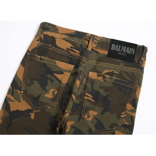 Replica Balmain Jeans For Men #1167356 $48.00 USD for Wholesale