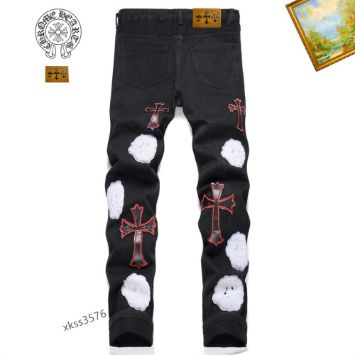 Replica Chrome Hearts Jeans For Men #1167358 $48.00 USD for Wholesale