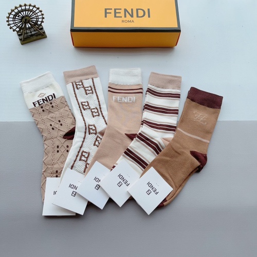 Replica Fendi Socks #1167563 $32.00 USD for Wholesale