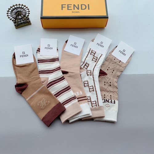 Replica Fendi Socks #1167563 $32.00 USD for Wholesale