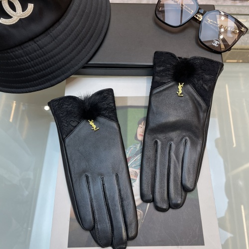 Replica Yves Saint Laurent Gloves For Women #1167575 $48.00 USD for Wholesale