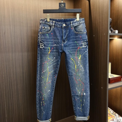 Replica Balmain Jeans For Men #1168011 $82.00 USD for Wholesale