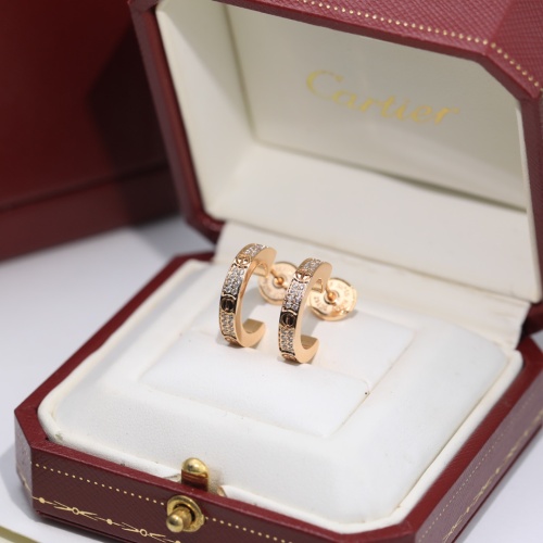 Replica Cartier Earrings For Women #1168742 $42.00 USD for Wholesale
