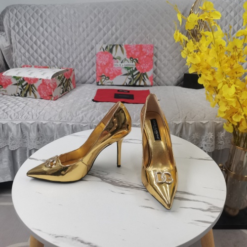 Replica Dolce & Gabbana D&G High-Heeled Shoes For Women #1168801 $130.00 USD for Wholesale