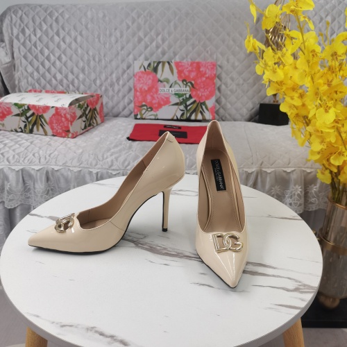 Replica Dolce & Gabbana D&G High-Heeled Shoes For Women #1168802 $130.00 USD for Wholesale