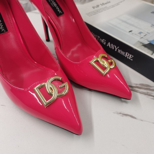 Replica Dolce & Gabbana D&G High-Heeled Shoes For Women #1168803 $130.00 USD for Wholesale