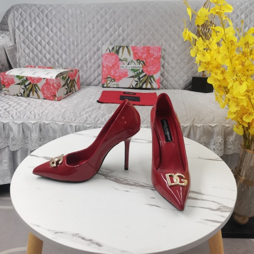 Replica Dolce & Gabbana D&G High-Heeled Shoes For Women #1168804 $130.00 USD for Wholesale