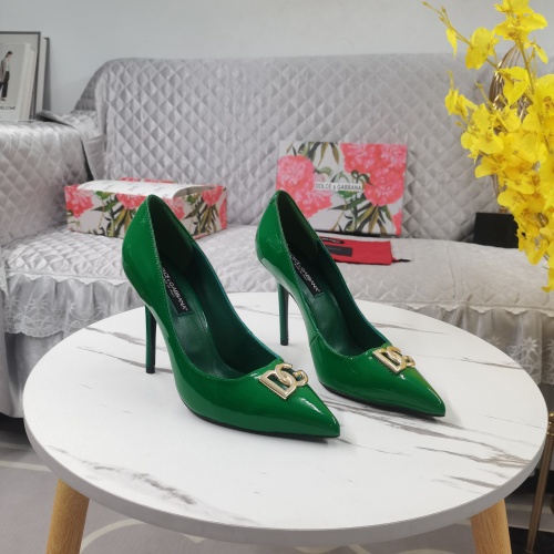 Dolce &amp; Gabbana D&amp;G High-Heeled Shoes For Women #1168806 $130.00 USD, Wholesale Replica Dolce &amp; Gabbana D&amp;G High-Heeled Shoes