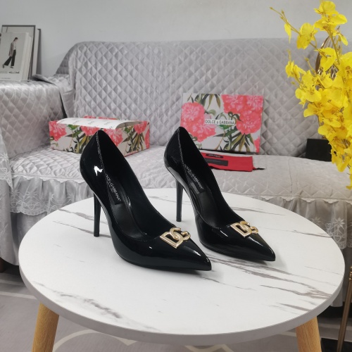 Dolce &amp; Gabbana D&amp;G High-Heeled Shoes For Women #1168807 $130.00 USD, Wholesale Replica Dolce &amp; Gabbana D&amp;G High-Heeled Shoes