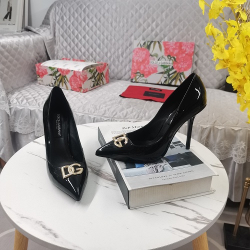Replica Dolce & Gabbana D&G High-Heeled Shoes For Women #1168807 $130.00 USD for Wholesale