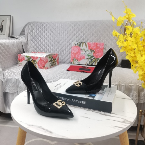 Replica Dolce & Gabbana D&G High-Heeled Shoes For Women #1168807 $130.00 USD for Wholesale