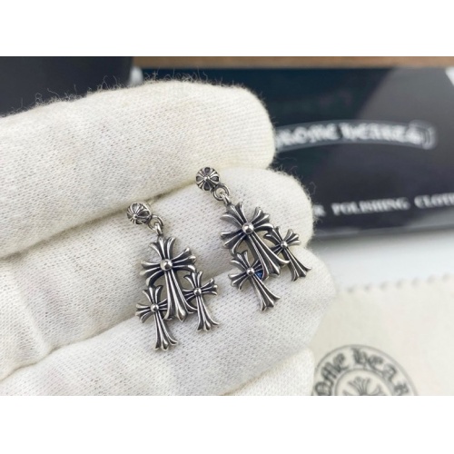 Replica Chrome Hearts Earrings For Women #1169233 $25.00 USD for Wholesale