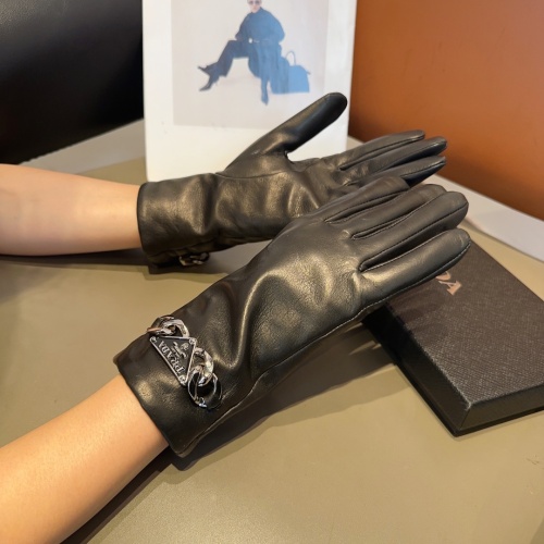 Replica Prada Gloves For Women #1169562 $60.00 USD for Wholesale