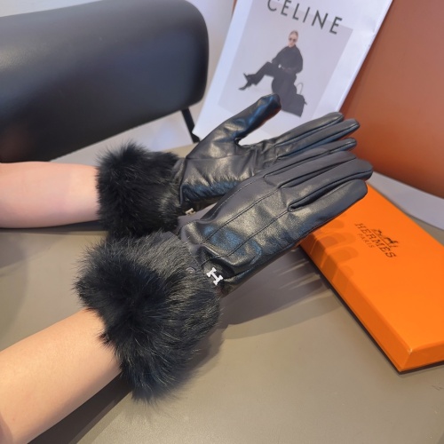 Replica Hermes Gloves For Women #1169626 $52.00 USD for Wholesale