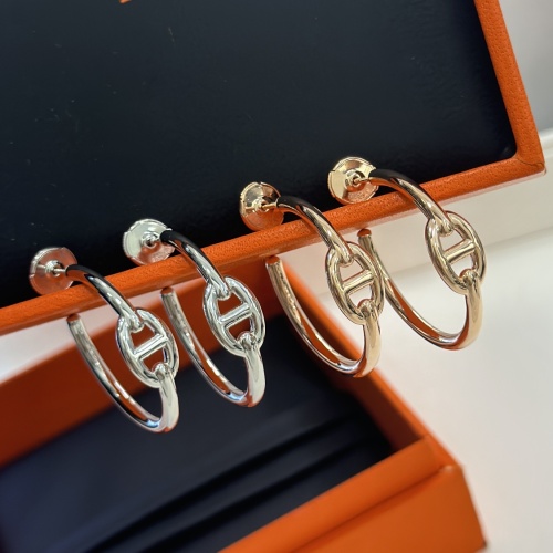 Replica Hermes Earrings For Women #1169729 $56.00 USD for Wholesale