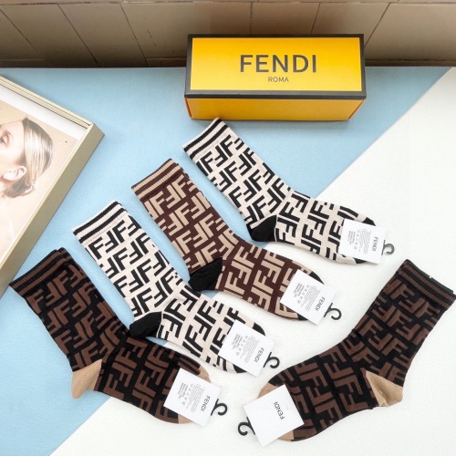 Replica Fendi Socks #1169812 $29.00 USD for Wholesale