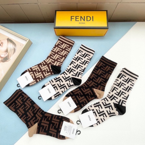 Replica Fendi Socks #1169812 $29.00 USD for Wholesale