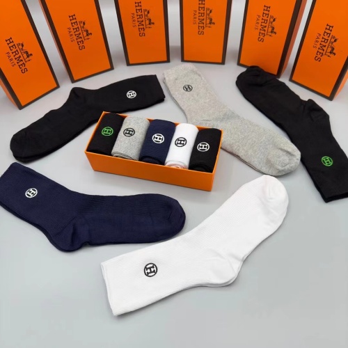 Replica Hermes Socks #1169843 $29.00 USD for Wholesale